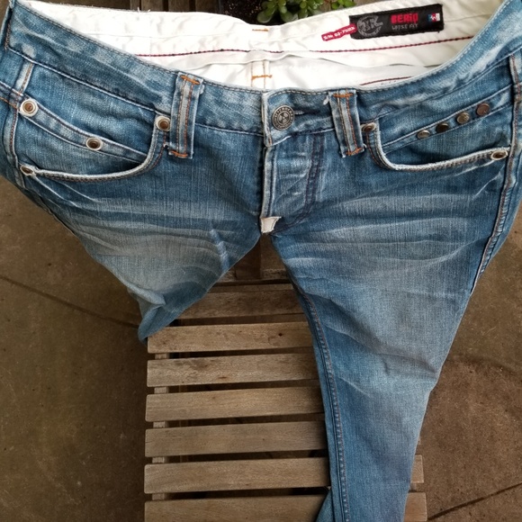 Crocker Jeans Station BERIO 1919 Blue Denim - Picture 2 of 8